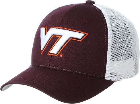 قبعة Virginia Tech Hokies الرجالية من Zephyr قابلة للتعديل، قبعة Big Rig، Virginia Tech Hokies Maroon، قابلة للتعديل in Saudi Arabia