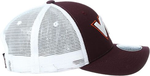 قبعة Virginia Tech Hokies الرجالية من Zephyr قابلة للتعديل، قبعة Big Rig، Virginia Tech Hokies Maroon، قابلة للتعديل in Saudi Arabia