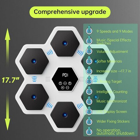 آلة الملاكمة الموسيقية، معدات ملاكمة بلوتوث ذكية مثبتة على الحائط للأطفال والكبار in Kuwait