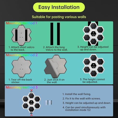 آلة الملاكمة الموسيقية، معدات ملاكمة بلوتوث ذكية مثبتة على الحائط للأطفال والكبار in Kuwait