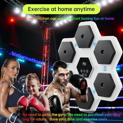 آلة الملاكمة الموسيقية، معدات ملاكمة بلوتوث ذكية مثبتة على الحائط للأطفال والكبار in Kuwait