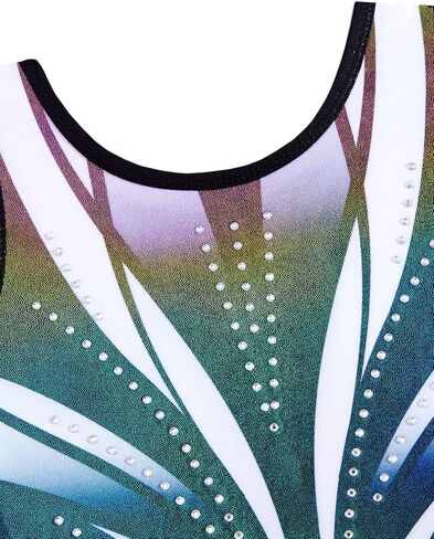 JiAmy Gymnastics Leotards for Girls Sparkly Ballet Dance Outfits with Shorts Scrunchie 3 Piece Set 3-12Y in Kuwait