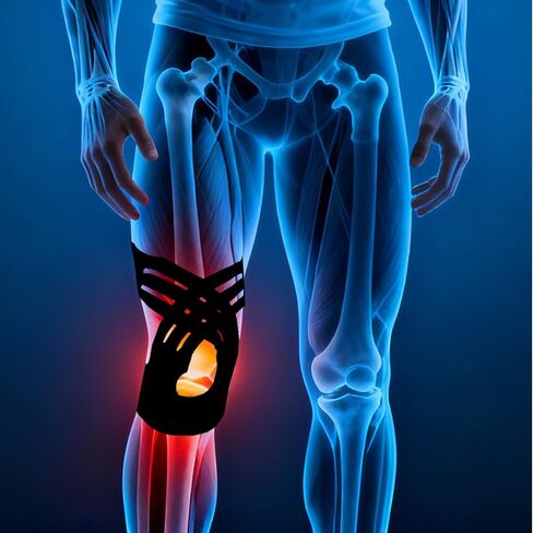 Precut Kinesiology Tape for Knees, Upgraded, 10 Pcs, Black in Kuwait