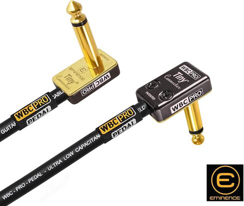 وحدتان - 4 بوصة - WBC-PRO-Pedal - 22 AWG - غطاء منخفض (18pF/قدم) - درجة احترافية - قائم على الجرافيت - دواسة مزدوجة الحماية، تأثيرات، رقعة، كابل أداة مع موصلات TS بزاوية صغيرة مطلية بالذهب in Saudi Arabia