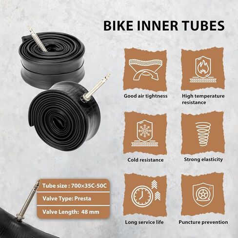 مجموعة إطارات الدراجة الحصى MOHEGIA 700c: عبوتان 700x38C/700x40C/700Cx42C إطارات دراجات قابلة للطي لجميع التضاريس وأنابيب داخلية زوجية مع رافعات إطارات للمغامرات على الطرق الوعرة in Kuwait