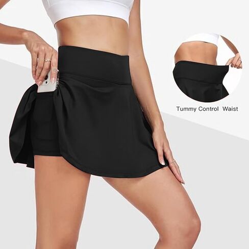 Women’s High Waist Athletic Tennis and Golf Skirt Lightweight Short Skirt for Sports Running and Everyday Wear in Saudi Arabia