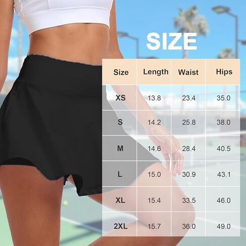Women’s High Waist Athletic Tennis and Golf Skirt Lightweight Short Skirt for Sports Running and Everyday Wear in Saudi Arabia