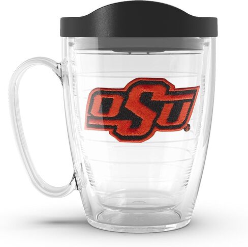 Tervis Oklahoma State Cowboys - Primary Logo Made in USA Double Walled Insulated Tumbler Travel Cup Keeps Drinks Cold & Hot, 16oz Mug with Handle, Classic in Saudi Arabia