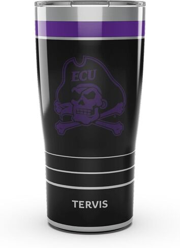 Tervis Traveler East Carolina Pirates - كوب سفر معزول ثلاثي الجدران للعبة الليلية يحافظ على المشروبات باردة وساخنة، 20 أونصة، من الفولاذ المقاوم للصدأ in Saudi Arabia