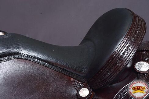 HILASON Western Horse Gaited Flex Trail American Leather Saddle | Treeless for Horses in Saudi Arabia