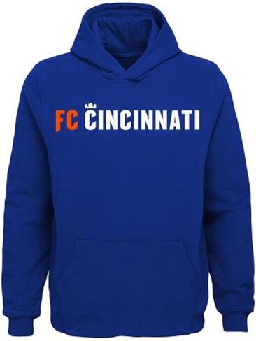 Outerstuff FC Cincinnati حجم الشباب Wordmark شعار الفريق البلوز هوديي الصوف in Saudi Arabia