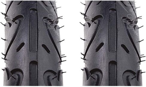 زوج إطارات Sunlite Freestyle PC من مستوى الدخول المتين BMX Dirt Road مقاس 16 × 1.75، أسود in Saudi Arabia