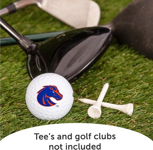 كرات جولف من Desert Cactus Boise State University دزينة - عبوة من 12 لون كامل، معدات مرخصة رسميًا من BSU Broncos in Saudi Arabia