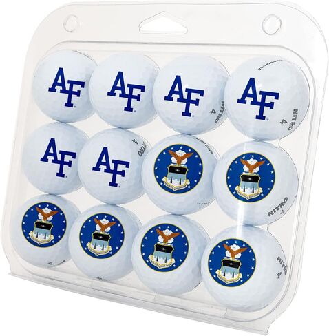 كرات جولف من Desert Cactus United States Air Force Academy - عبوة من 12 لونًا كاملاً، معدات مرخصة رسميًا من USAFA Falcons in Saudi Arabia