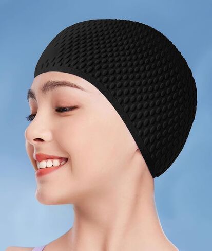 Waterproof Swim Cap, Comfortable Bathing Cap, Swimming Cap for Women and Men in Saudi Arabia