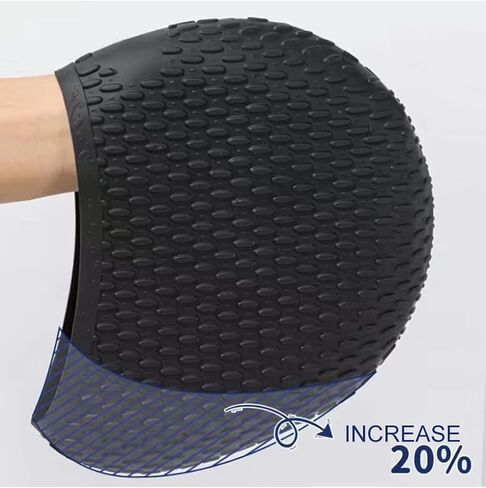 Waterproof Swim Cap, Comfortable Bathing Cap, Swimming Cap for Women and Men in Saudi Arabia