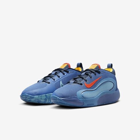 حذاء كرة السلة IsoFly Big Kids من Nike (FN4384-400، Mystic Navy/Armory Navy/Aegean Storm/Cosmic Clay) مقاس 4.5 in Saudi Arabia