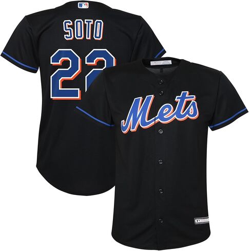 Juan Soto New York Mets Kids Youth 8-20 Black Alternate Player Jersey in Saudi Arabia