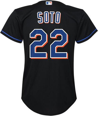 Juan Soto New York Mets Kids Youth 8-20 Black Alternate Player Jersey in Saudi Arabia