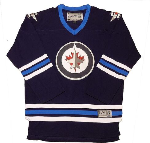 Outerstuff Winnipeg Jets Blank Blue Youth Home Rink Side Jersey in Kuwait
