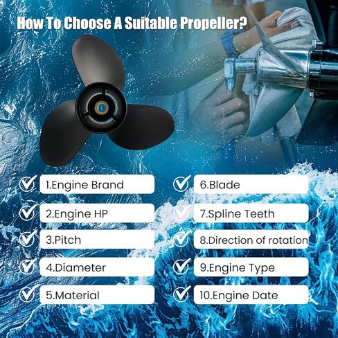 مروحة القارب لسوزوكي محرك خارجي الألومنيوم المروحة 50HP 60HP 70HP 90HP 100HP 115HP 140 HP,13 1/2x15 13 1/4x17 13x19 13 3/4x17 13 3/4x19 13 3/4x21 14x17 14x19,15 Spline الأسنان، ر in Kuwait