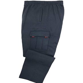Falcon Bay Big and Tall Fleece Cargo Sweatpants to Size 8X Big and 3X Tall in Black, Grey, or Navy in Kuwait