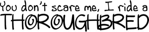 CafePress Thoroughbred Oval Car Bumper Sticker in Saudi Arabia