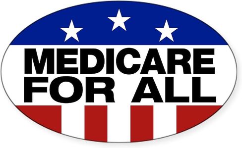 CafePress Medicare for All Oval Car Bumper Sticker in Saudi Arabia