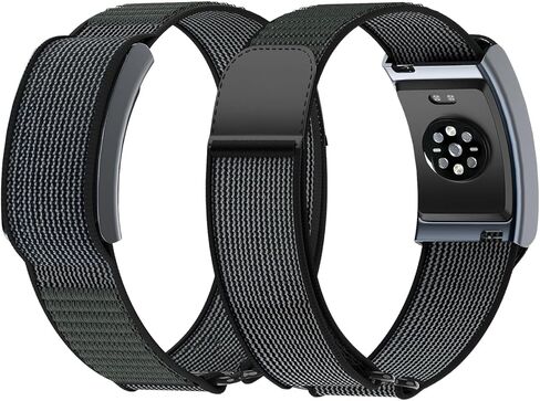 Vanet Nylon Bands Compatible with Amazfit Helio Straps for Men Women, Adjustable Soft Breathable Comfortable Replacement Straps for Amazfit Helio Fitness Tracker Bands in Kuwait