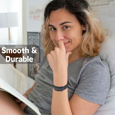 Vanet Nylon Bands Compatible with Amazfit Helio Straps for Men Women, Adjustable Soft Breathable Comfortable Replacement Straps for Amazfit Helio Fitness Tracker Bands in Kuwait