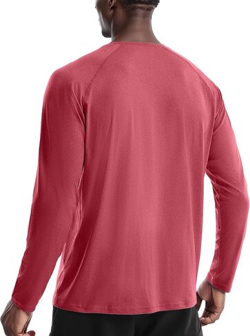 Men's Hiking Running Outdoor Tops - UPF 50+ Long Sleeve Rash Guard Swim Shirts, Sun Protection Quick Dry in Saudi Arabia