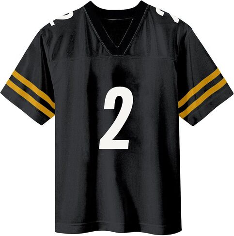 Justin Fields Pittsburgh Steelers Black #2 NFL Kids Youth 4-20 Name and Number Team Color Home Player Jersey in Saudi Arabia