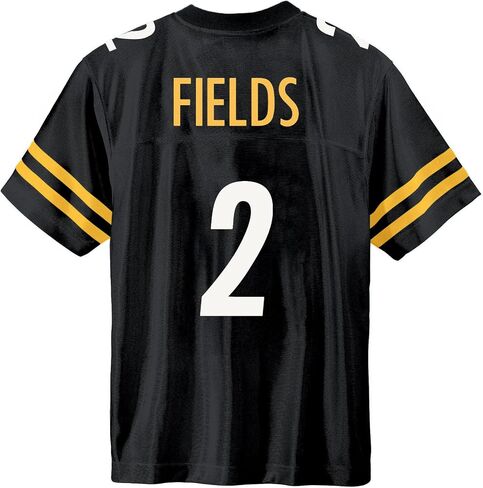 Justin Fields Pittsburgh Steelers Black #2 NFL Kids Youth 4-20 Name and Number Team Color Home Player Jersey in Saudi Arabia