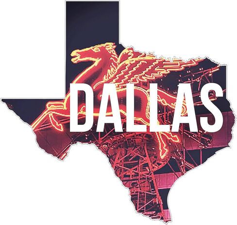 ملصق مربع CafePress Dallas Pegasus مقاس 3 × 3 ملصق ممتص للصدمات مربع للسيارة in Saudi Arabia