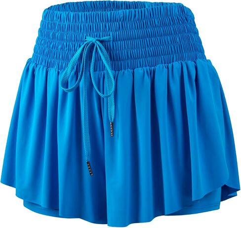 Flowy Athletic Shorts for Women Workout Running Gym Yoga Tennis High Waist with Pockets Cute Clothes Casual Summer in Saudi Arabia