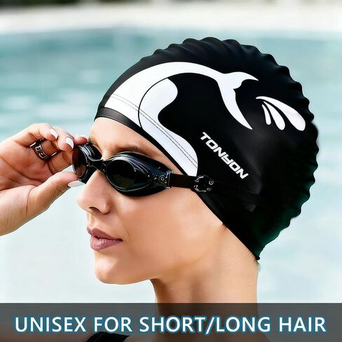 Pattern Waterproof and Comfortable Unbreakable Adult Unisex Swimming Cap，Fish in Saudi Arabia