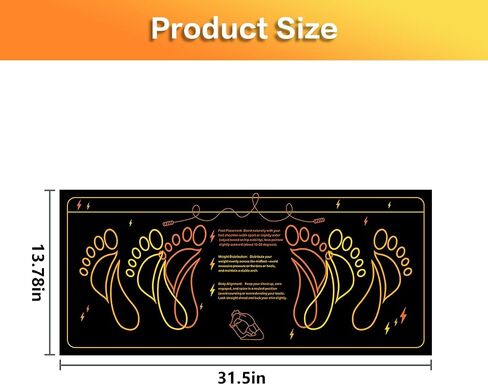 Exercise Mat Perfect for Squats, Leg and Ab Workouts, Squat guide mat, Squat Step Position, Squat Mat Knee Mat Lightweight and Portable for Men and Women in Saudi Arabia