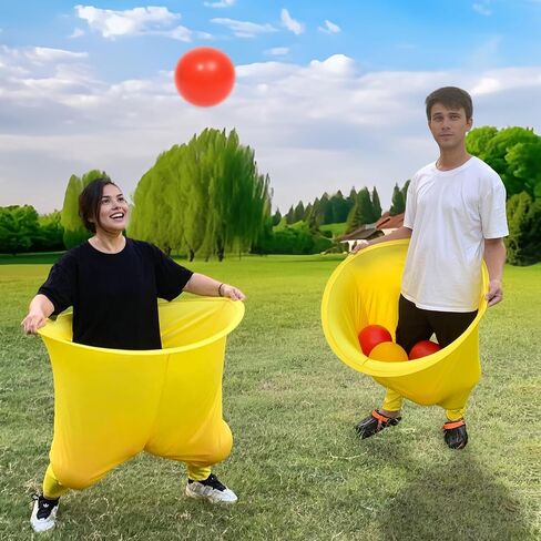 Giant Granny Pants Toss Game Set for Adults Giant Pants Outdoor Game Sets with 8 Bouncy Balls and 1 Pump Oversized Fun Outdoor Family Recreational Yard Tossing Games in Saudi Arabia