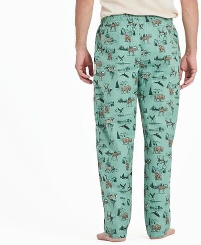 Life is Good. Men's Classic Sleep Pant, Granite Green, Large in Saudi Arabia