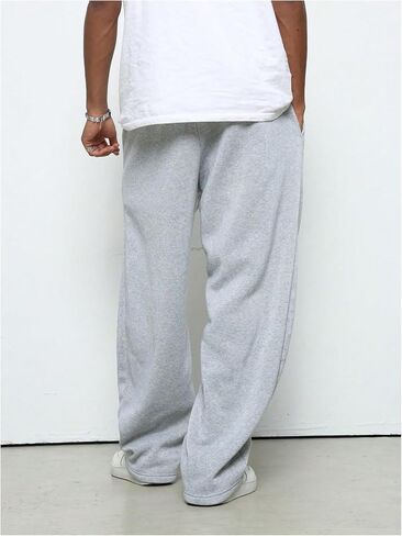 Men's Wide Leg Baggy Sweatpants Drawstring Graphic Loose Track Pants Streetwear Casual Trousers in Saudi Arabia