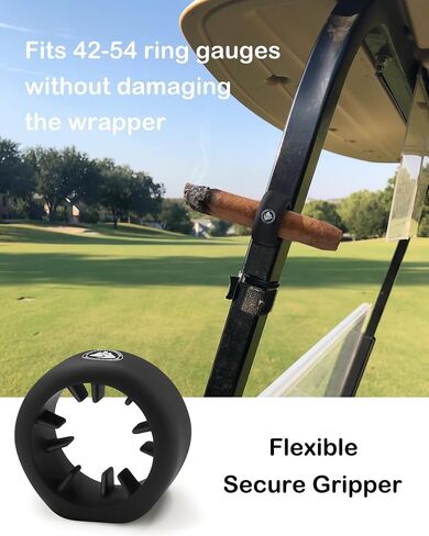 Magnetic Holder for Golf Cart - Ultra Strong Magnet & Secure Clip, Fits 42-54 Ring Gauge - Portable Holder for Golfing, Fishing, Grilling & Outdoor Use in Saudi Arabia