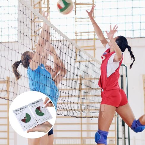 4 مجموعات من أجهزة تتبع دوران الكرة الطائرة، حافظة عجلة دوران الكرة الطائرة المحمولة مع قلم مسح جاف وطرف ممحاة لتقنيات الإستراتيجية والحكام والمدربين in Kuwait