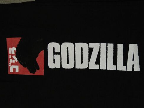 بنطال بيجامة نوم كلاسيكي برسومات Godzilla وشعار للبالغين باللون الأسود in Kuwait