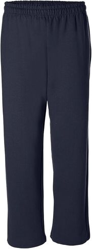 بنطال رياضي Gildan Activewear مزيج ثقيل الوزن مفتوح من الأسفل، 3XL، كحلي in Saudi Arabia