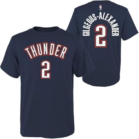 Outerstuff Shai Gilgeous-Alexander Oklahoma City Thunder #2 Youth Size Player Name & Number T-Shirt in Saudi Arabia