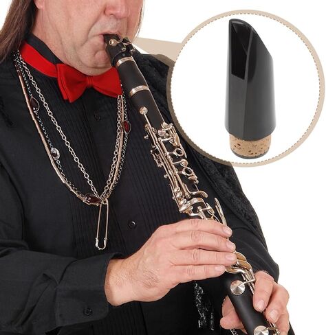 Generic B Flat Clarinet Mouthpiece Replacement Smooth Surface Durable Black Clarinet Flute Head Accessory for Students and Professionals in Saudi Arabia
