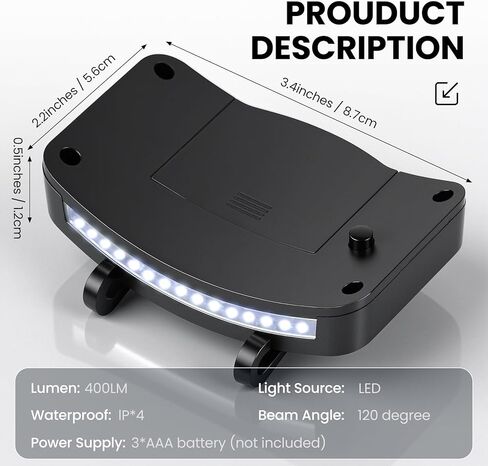 12 حزمة من المصابيح الأمامية القابلة لإعادة الشحن، 1000 لومن من المصابيح الأمامية للبالغين، 230 زاوية للمصابيح الأمامية والأضواء الكشافة، مستشعر الحركة، 6 أوضاع، مصابيح رأس خفيفة الوزن للتخييم والجري وركوب الدراجات in Kuwait