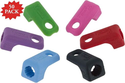 Shar Pinkyhold 50 Pack | Bow Hold Training Aid | Relaxed Pinky Guide | Music Teacher & Student Value Pack- Assorted Colors in Saudi Arabia