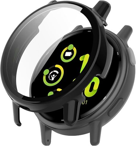 عبوتان لواقي شاشة Garmin Vivoactive 5، حافظة من الزجاج المقوى عالي الدقة Vivoactive 5 (أسود) in Kuwait