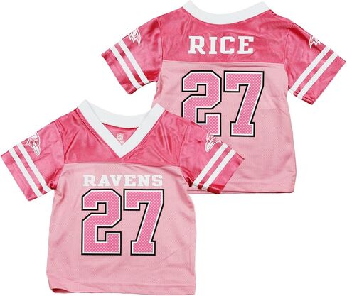 جيرسي بالتيمور رافينز NFL Ray Rice #27 وردي للفتيات الرضع in Saudi Arabia